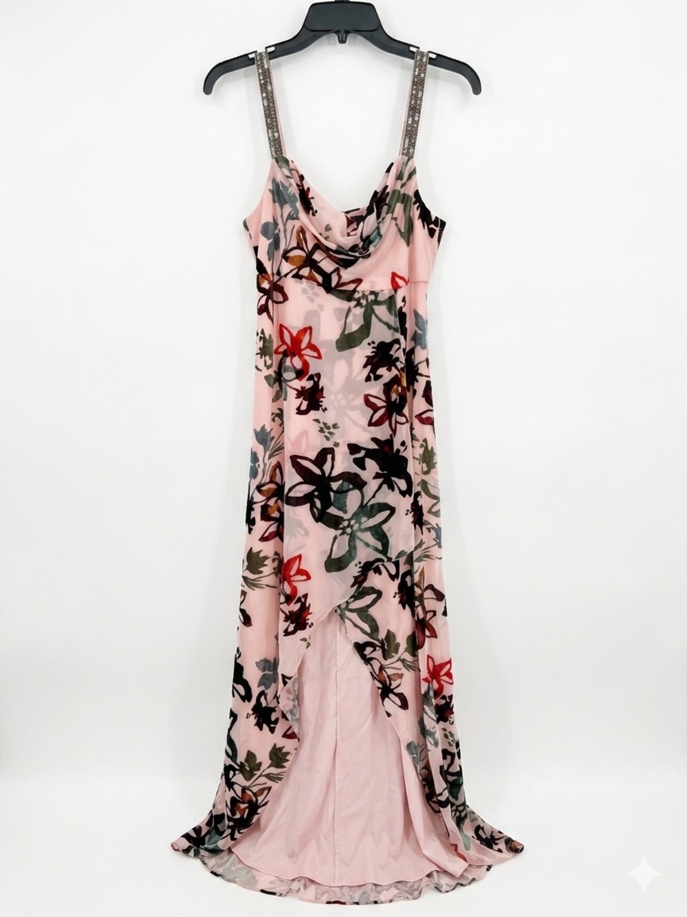 Nicole Miller New York "Palma" Satin Maxi Dress
